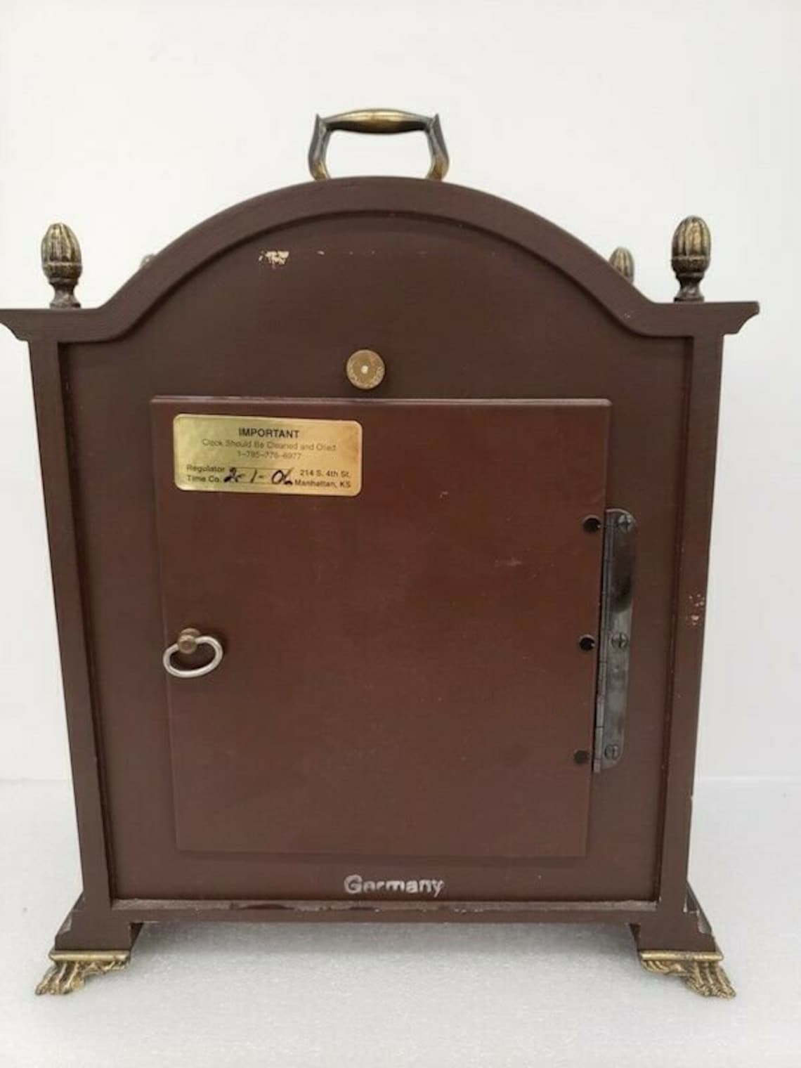 Vintage Bulova Tempus Fugit Mantel Mechanical Clock Westminster Chimes