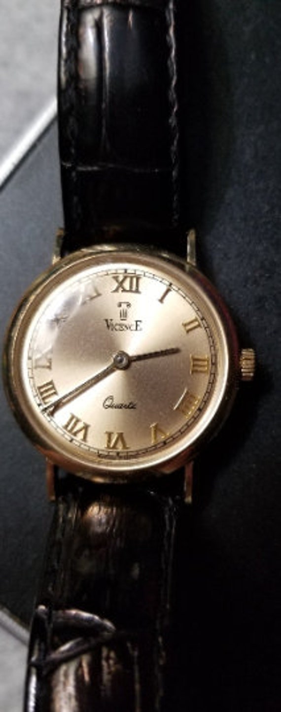 14K Gold Milor Vicence Quartz Women's Wristwatch Italy Swiss Parts