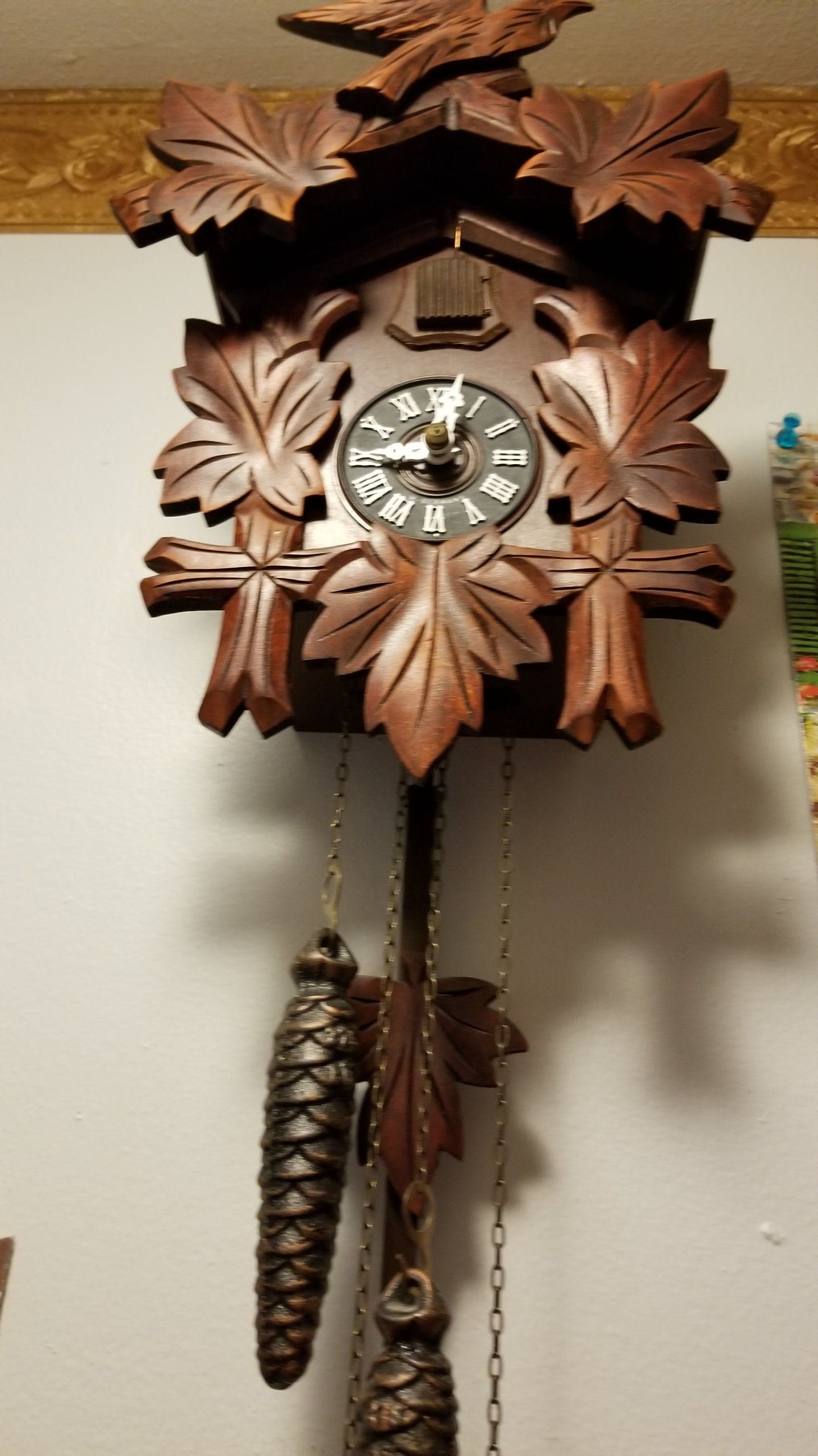 Vintage Mechanical One Day Cuckoo Clock Made in Germany Etsy