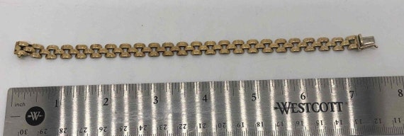 14K Gold Milor Chain Bracelet Italy 9.80g - image 6
