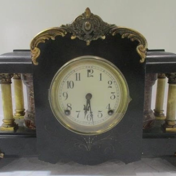 Antique Ingraham Mantel Clock Etsy