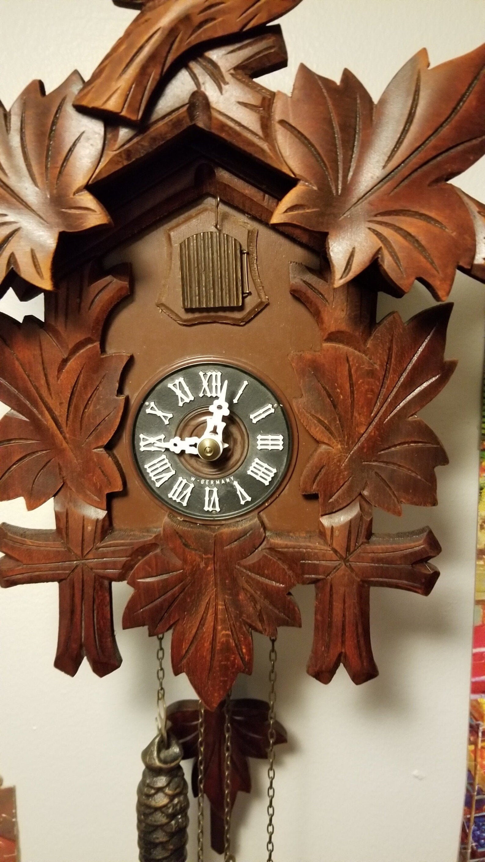 Vintage Mechanical One Day Cuckoo Clock Made in Germany Etsy