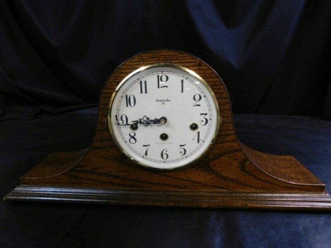 Vintage Baldwin Westminster Chime Mechanical Mantel Clock Etsy