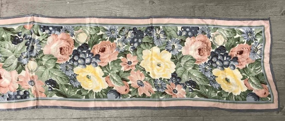 Preowned Nordstrom Silk Scarf Flower Pattern Orig… - image 2