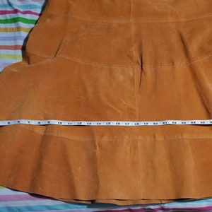 Metrostyle Genuine Leather Long Skirt size 14