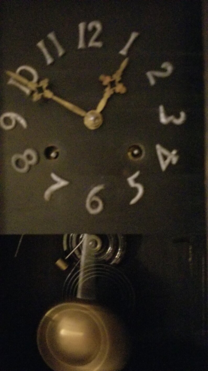 Antique Mission Mechanical Mantel Clock Runs,strikes,suddenly Stops Etsy