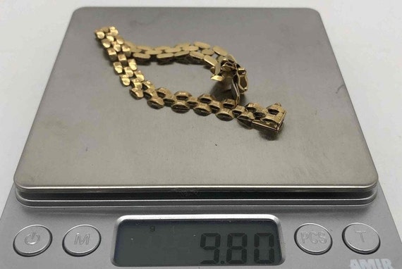 14K Gold Milor Chain Bracelet Italy 9.80g - image 7