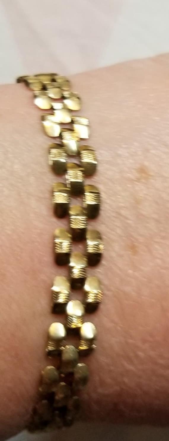 14K Gold Milor Chain Bracelet Italy 9.80g - image 8