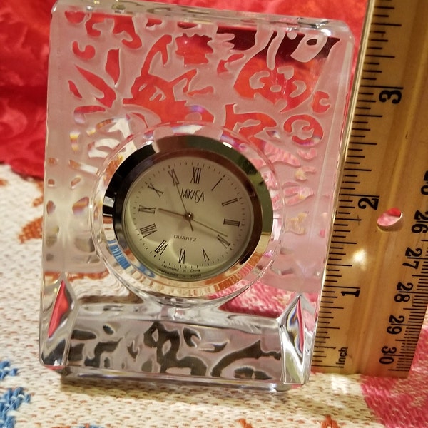 Mikasa Crystal Clock Etsy