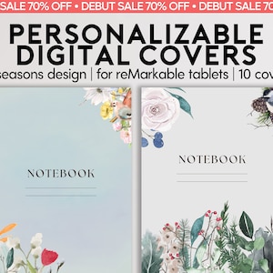 Personalizable Covers for reMarkable 2 | Custom Cover | Sleep Screen | fits reMarkable Paper Pro | Digital Notebook Cover