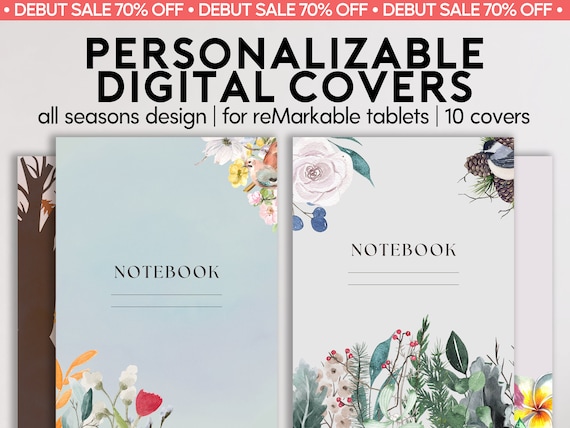 Personalizable Covers for reMarkable 2 | Custom Cover | Sleep Screen | fits reMarkable Paper Pro | Digital Notebook Cover