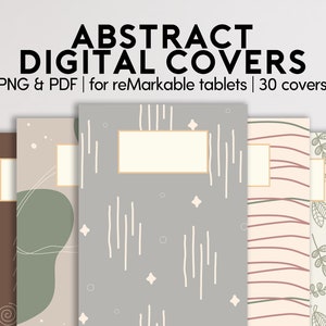 reMarkable 2 Abstract Covers | Custom Cover | Sleep Screen | reMarkable 1 & 2 templates | Digital Cover | Instant Download