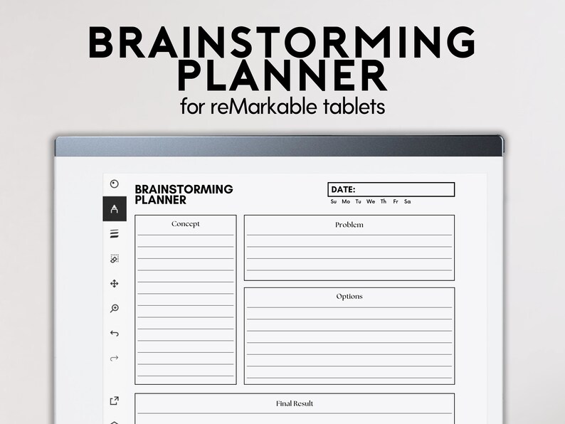 Brainstorming Planner Template Remarkable Template Brainstorming Journal Organized Brain Dump