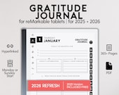 Gratitude Journal for reMarkable 2 | Daily Positivity Journal | Wellbeing Journal | Mindfulness Digital Planner | Self Care and Happiness