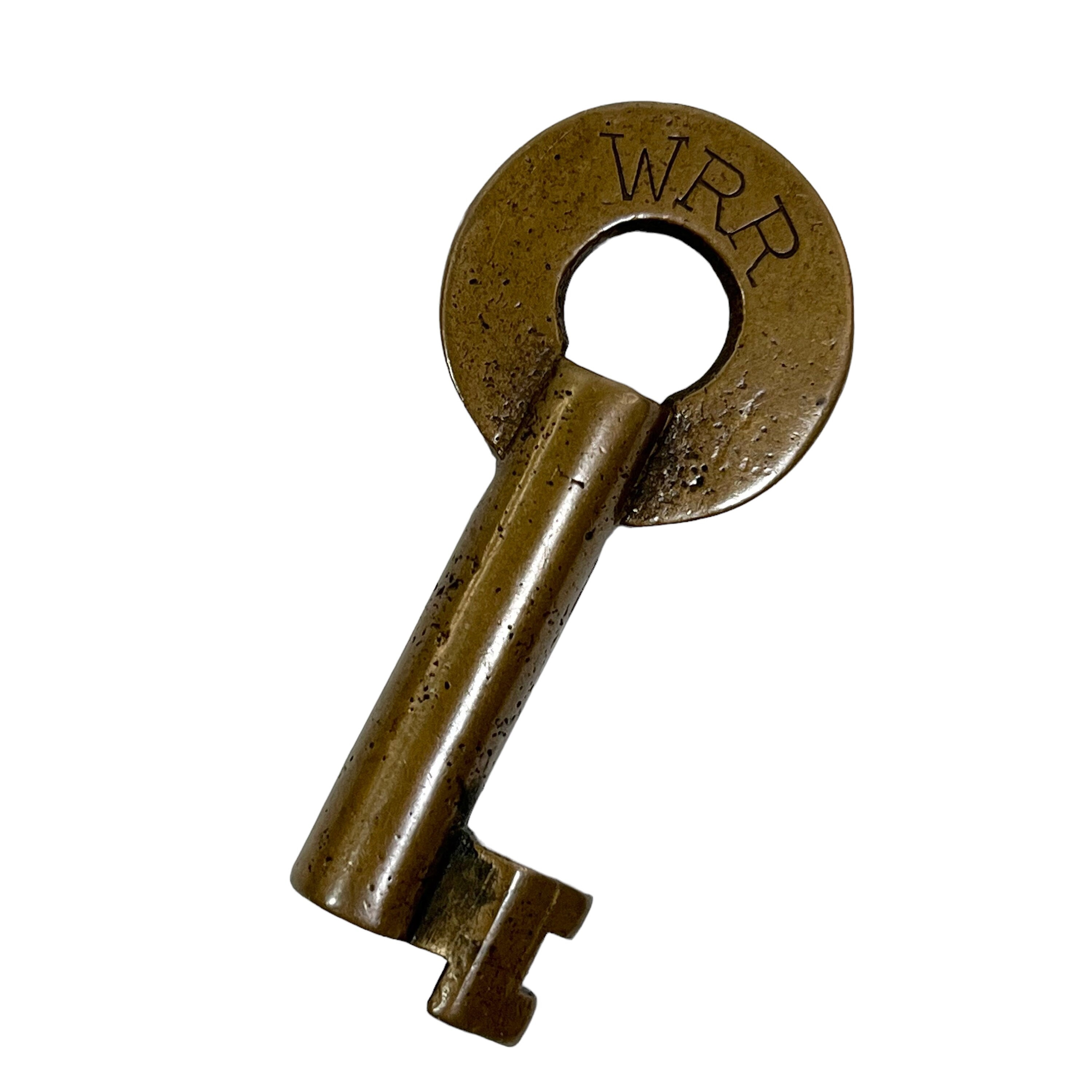 WRR Wabash Brass Hollow Barrel Railroad Switch KEY Train Rr Fraim