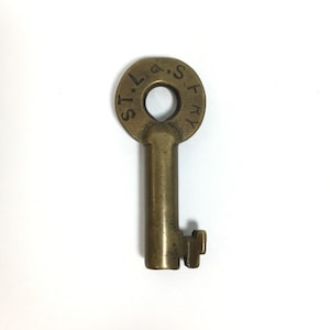 STL&SFRY St Louis and San Francisco Railway Switch Key • Railroad Train FRISCO Rr • A W Co Chicago