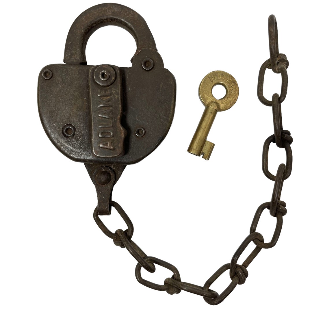 WPRR WPRY Western Pacific Railroad Lock With Key Set Vintage Obsolete