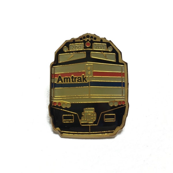 EMD F40PH Engine Lapel Enamel PIN Badge, Passenger Train Diesel-Electric Locomotive Railroad Railway Engine