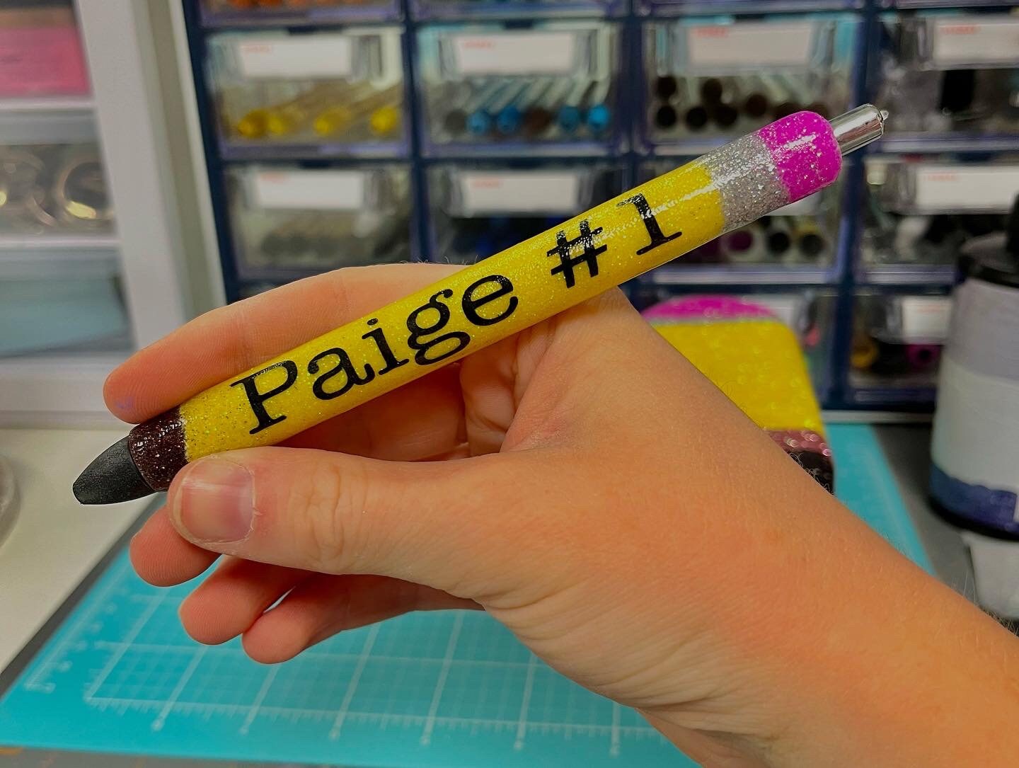 Pencil Glitter Refillable Ink Joy Pens / Customizable Ink Joy Etsy