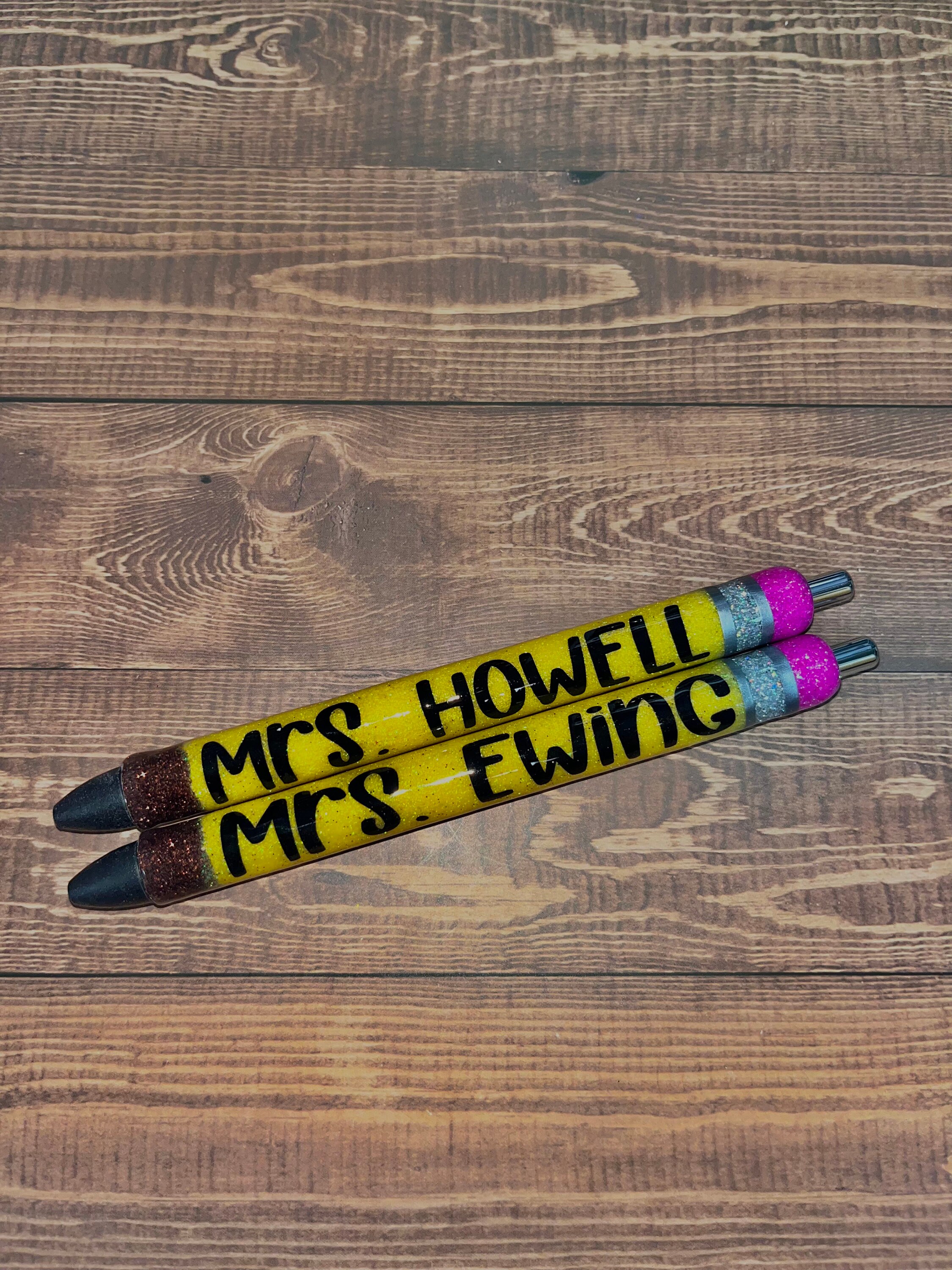 Pencil Glitter Refillable Ink Joy Pens / Customizable Ink Joy Etsy