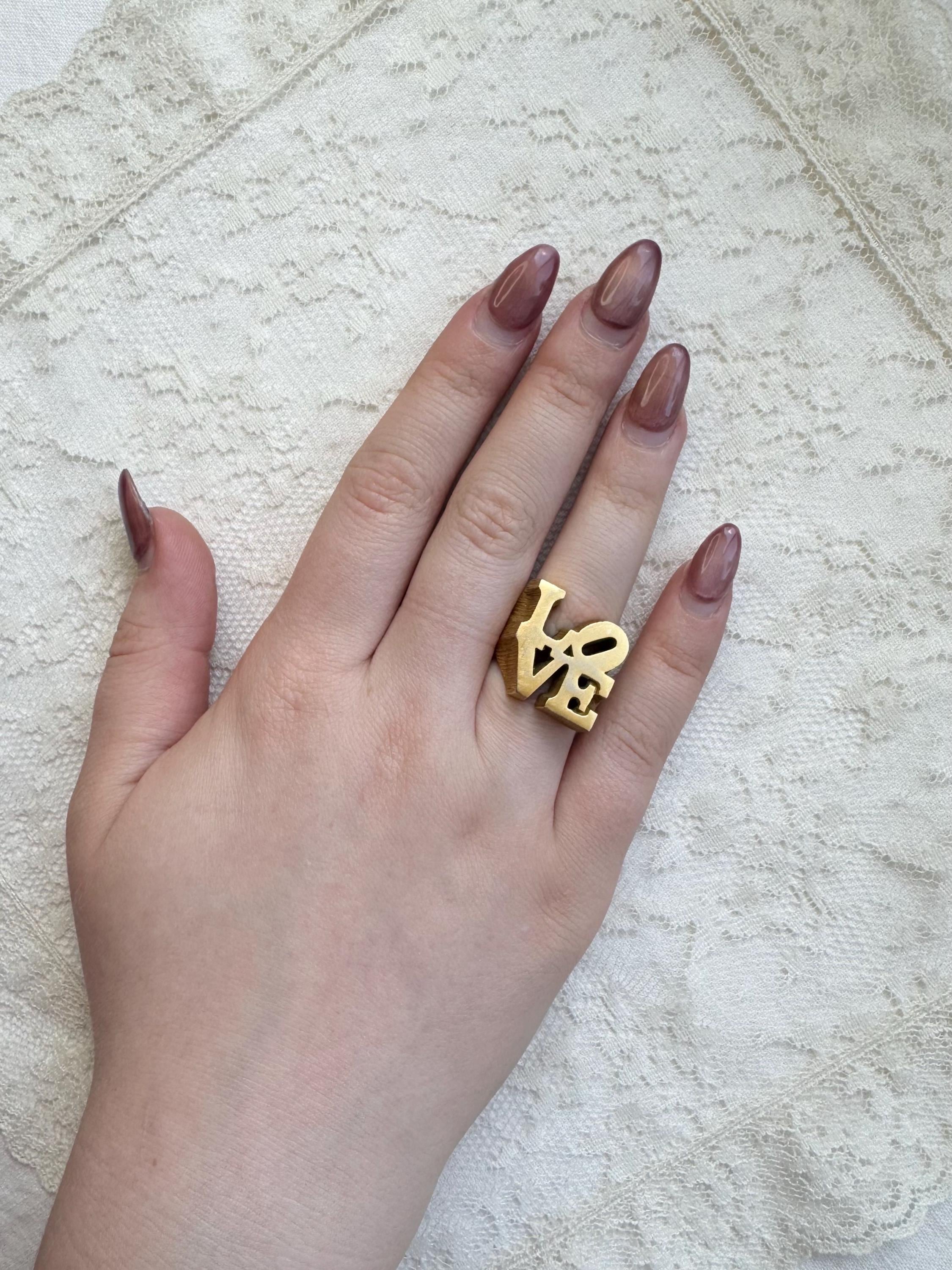 Robert Indiana Love Ring - Etsy