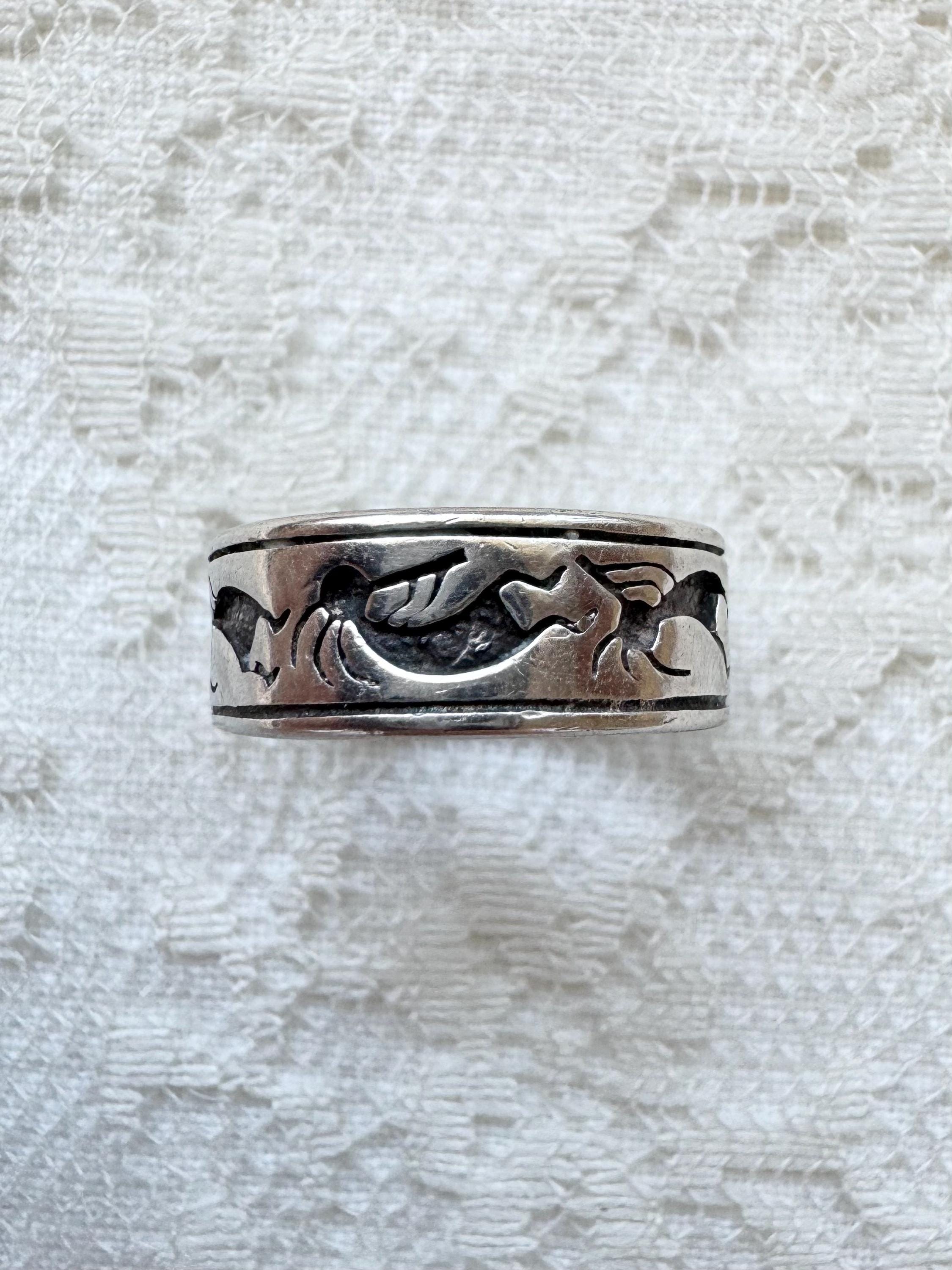 Sterling Silver Kokopelli Rings - Etsy