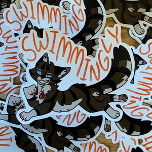 Hawkfrost &quot;Swimmingly&quot; Sticker