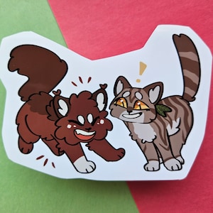 Little Squilf and Leaf Sticker