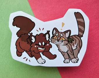 Little Squilf and Leaf Sticker