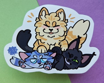 Power of Three Kittens Sticker