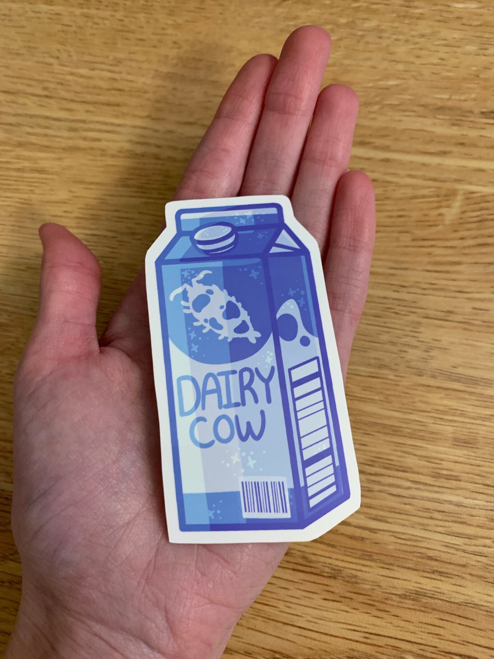 Dairy Cow Lifeline Heartbeat Decal - 8 Inch Wide Cow Sticker For Car Or Window