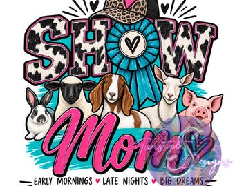 Camiseta para mamás de exposiciones ganaderas / Regalo para mamás de exposiciones ganaderas / Camiseta para mamás de exposiciones ganaderas / Camiseta para mamás de conejos, corderos y cabras