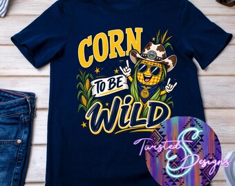 Camiseta FFA "Maíz salvaje" / Divertida camiseta western de agricultura y FFA