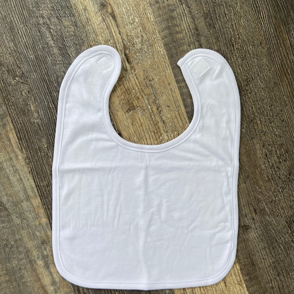 Baby Bib Sublimation Blanks White