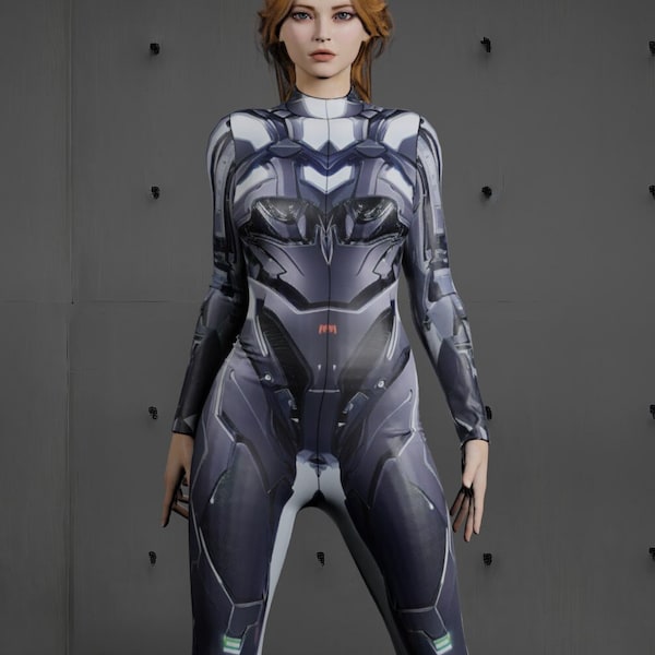 Performance Exoskeleton Costume for Women (Custom Fit Available), Halloween Superhero Armor Costume Look8