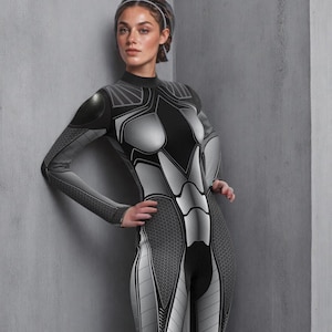 Disfraz de mono ciberpunk, traje de robot de ciencia ficción, fiesta de Halloween