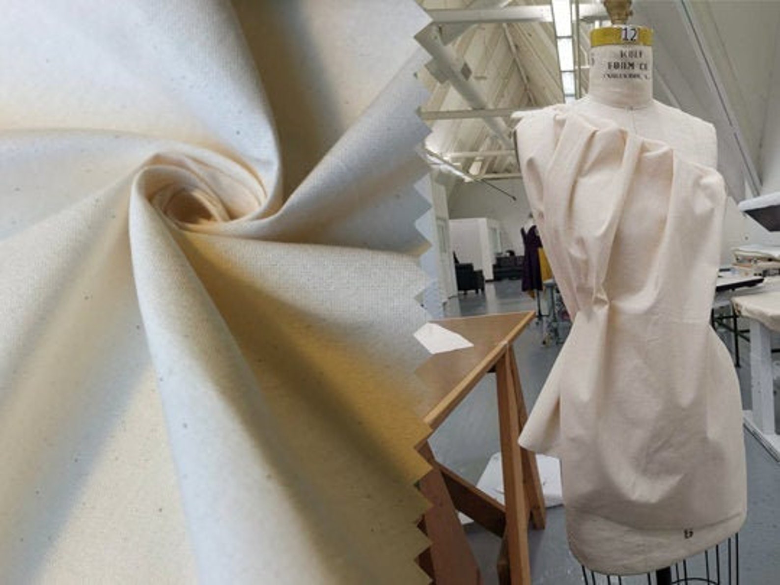 Muslin Muslin Fabric for Fashion Design 5 Yards Unbleached - Etsy