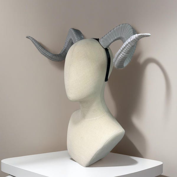 Halloween Cosplay Antlers Horn, Devil Horn Props with Headband and Hair Clips, Custom Colors