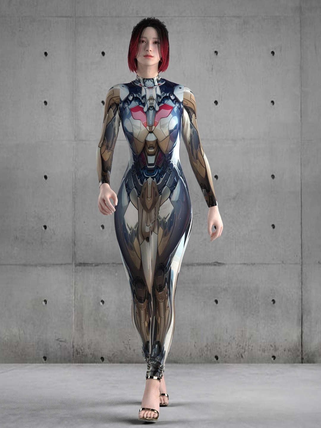 Futuristic Custome (custom Fit Available), Robot Cosplay, Cyberpunk ...