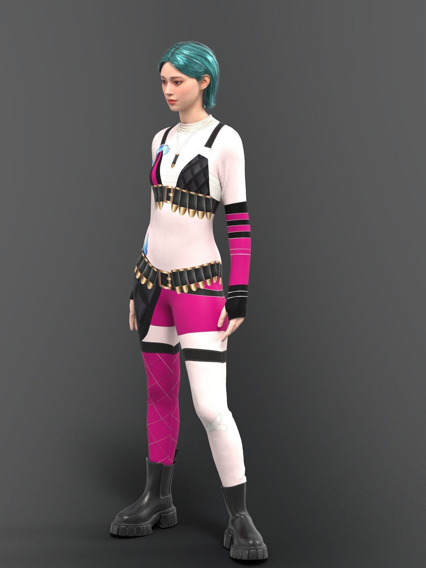 Halloween Jinx Bodysuit, Cosplay, Bodysuit for Music