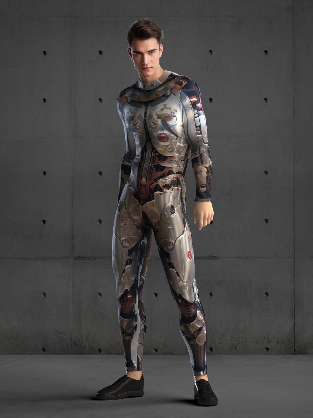 Futuristic Cyborg Bodysuit, Rave Costume, Robotic Armor - Etsy