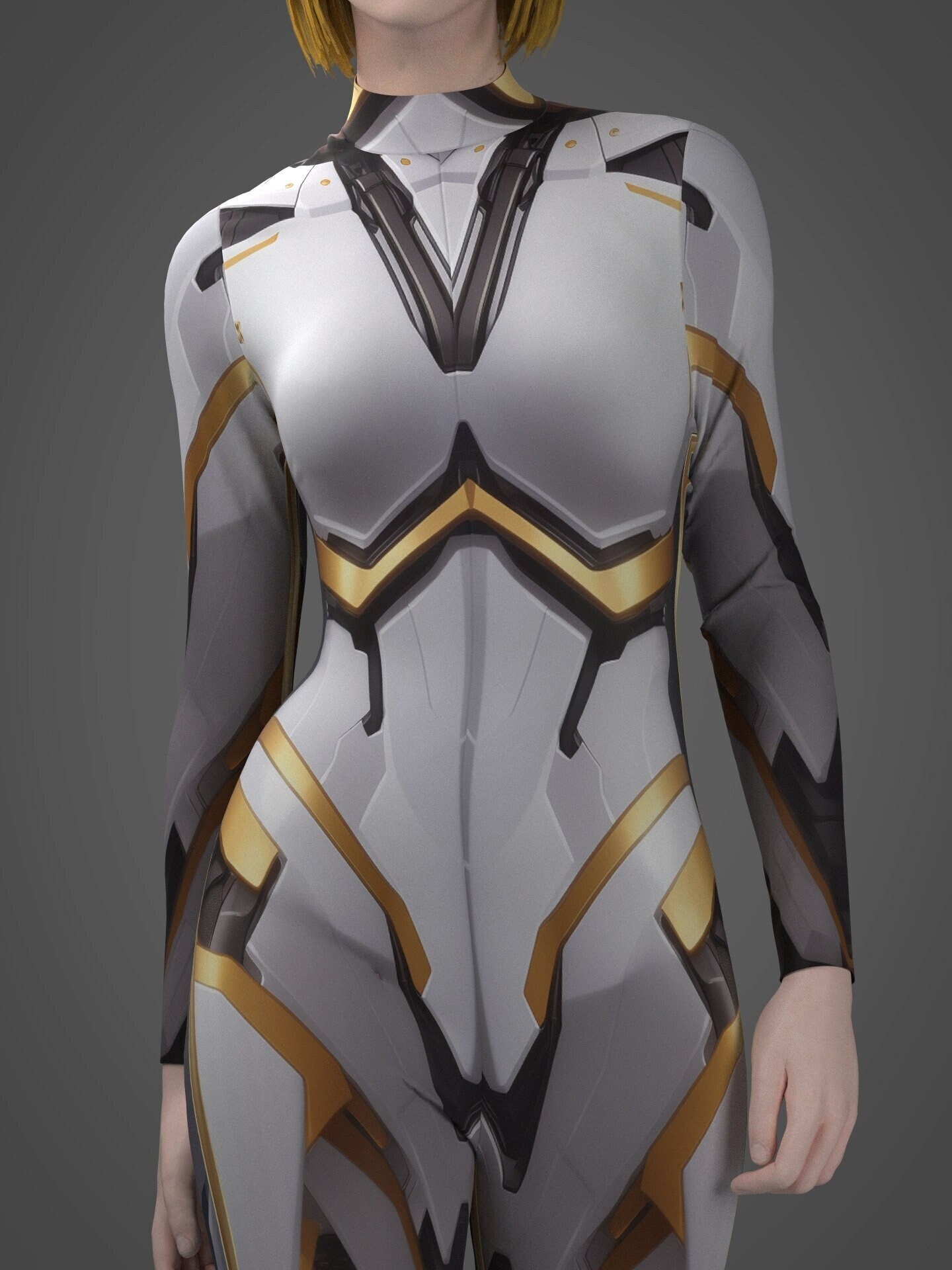 Cyberpunk Costume (custom Fit Available), Robot Costume for Women ...
