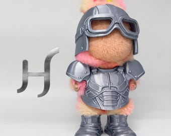 Customizable 3D Printed Knight Armor Costume for 17cm Dolls