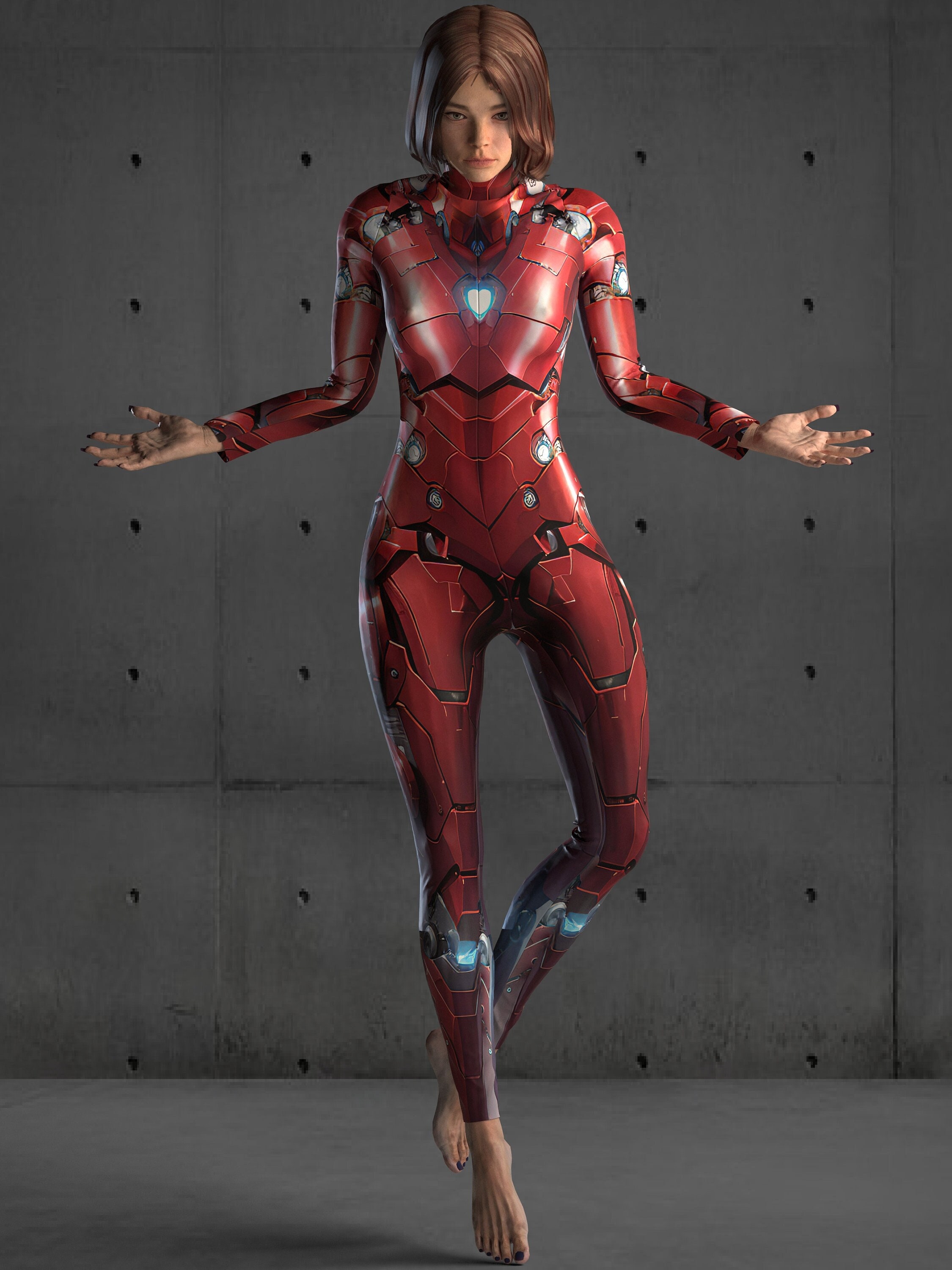 Female Iron Man - Etsy