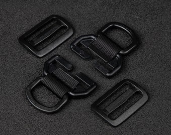 Tactical Slider Set,  Buckles for Bags, Black Buckles, Hooks, Connecting Buckles, 38mm/1.5"