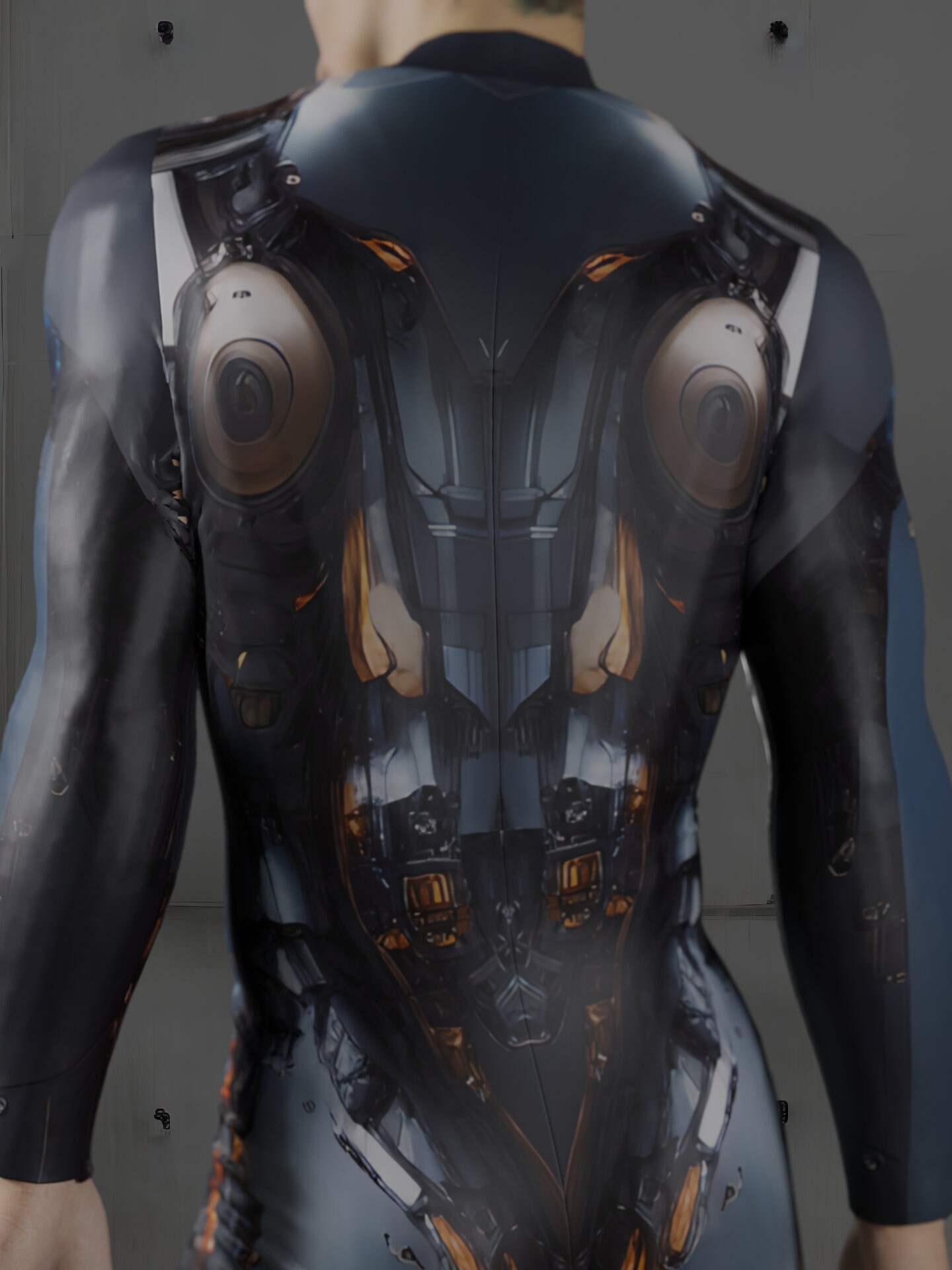 HAUTICO Cyborg Performance Costume for Men (customizable), Rave Party ...