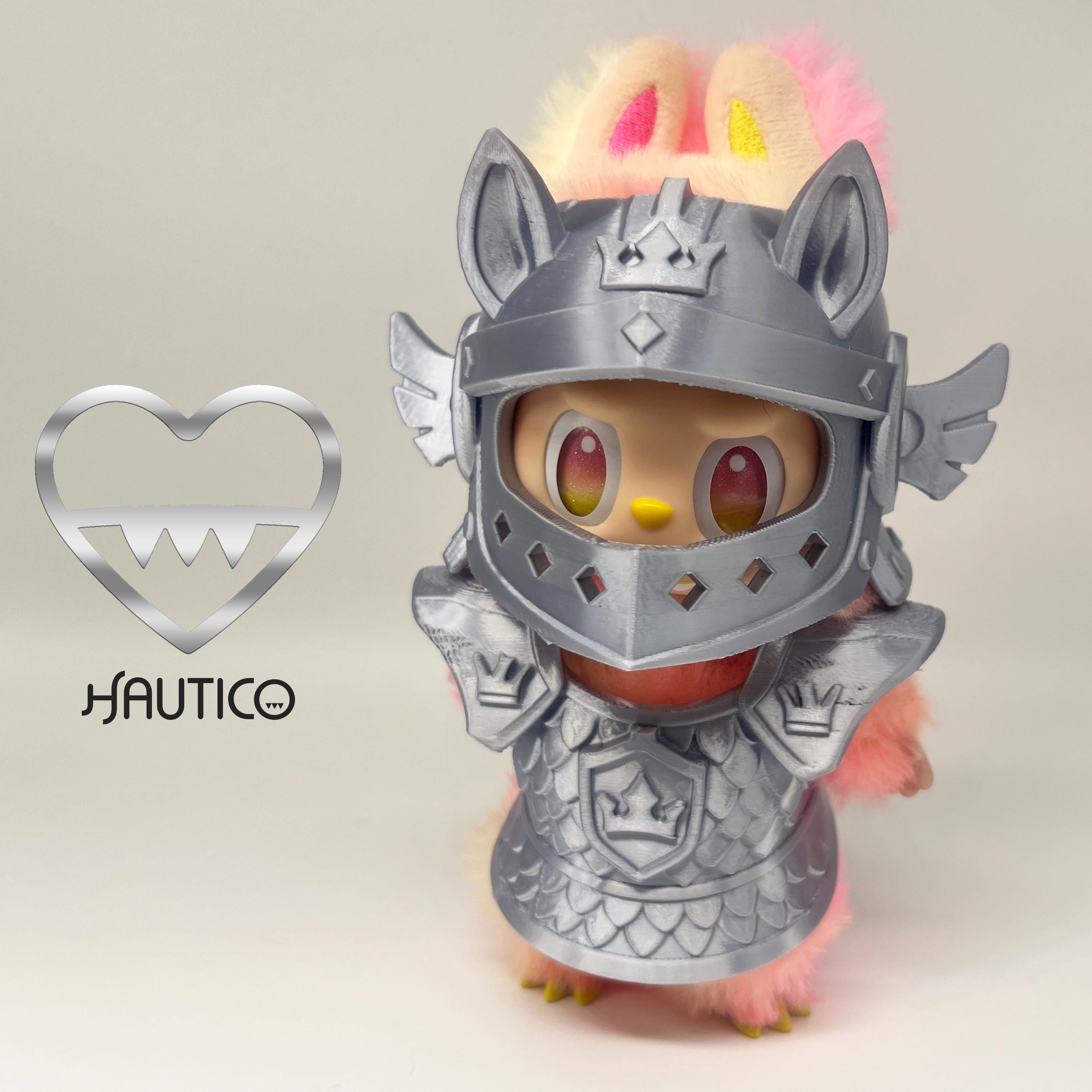 Costume da cavaliere personalizzabile con armatura per mostro carino da 17 cm, accessori per bambole (armatura da mostro drago gattino)