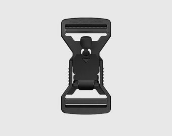 Fidlock® V-BUCKLE 40 LL black flap + pull tab, Buckle for Bages, Buckle for Belts, Buckle for Fashion Design, Magnetic