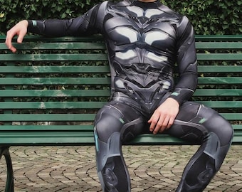 Body de exoesqueleto robótico, disfraz de fiesta, disfraz de robot caballero de Halloween para hombre