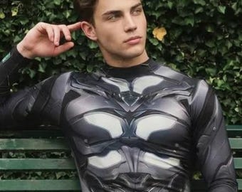 Body de exoesqueleto robótico, disfraz de fiesta, disfraz de robot caballero de Halloween para hombre